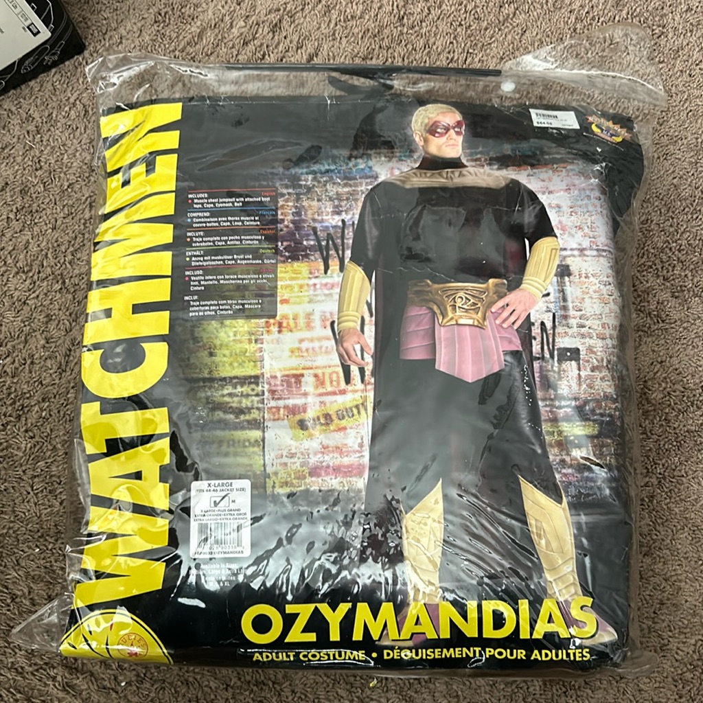 Watchmen Ozymandias Adult Plus Costume Size Xl